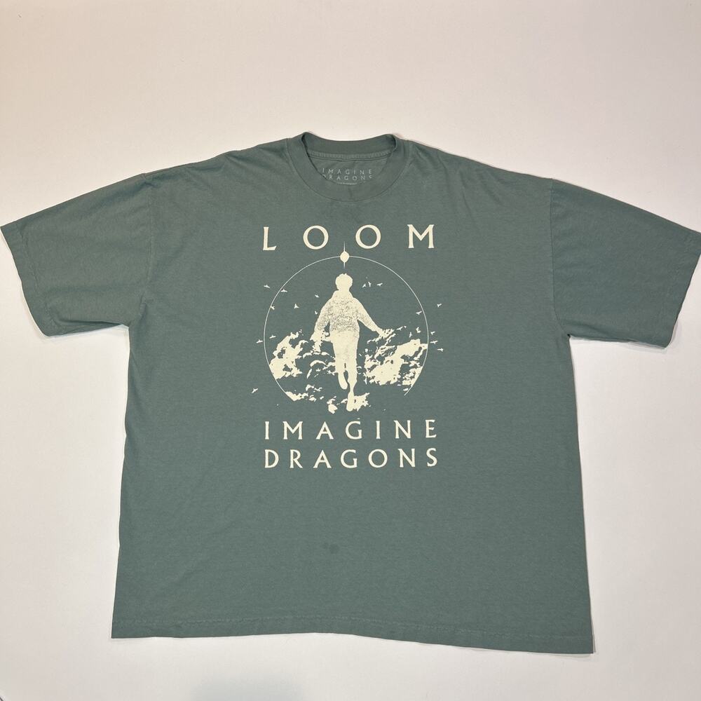 Imagine Dragons Mens Shirt Size 2XL XXL Green Loom Concert Tee 2024 World Tour